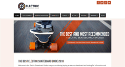 Desktop Screenshot of electricskateboardguide.com